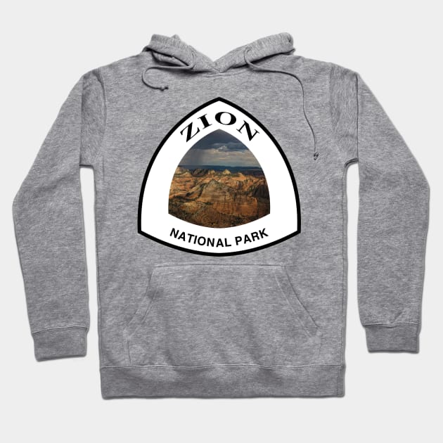 Zion National Park shield Hoodie by nylebuss